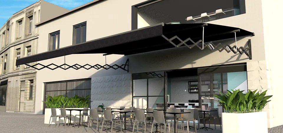 toldo tijera acualé modelo l