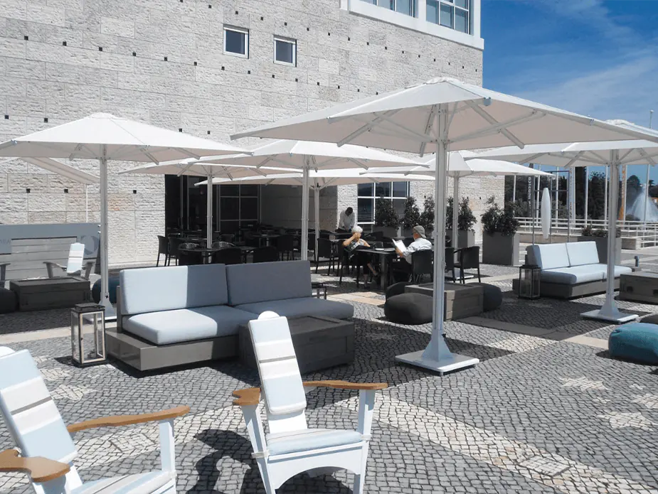 Parasol blanco